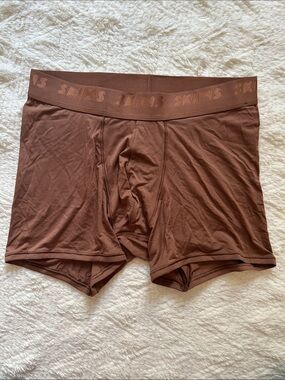 SKIMS Men's Boxer Briefs in Brown